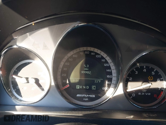 2011 Mercedes-Benz C 63 AMG with VIN WDDGF7HB4BF528125, listed as a IAAI auction lot 41416105 with 99,902 mi miles and . Bid and sale history available at carsss.com. Image 7.