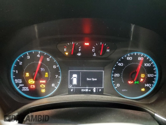 2018 Chevrolet Equinox LT z VIN 3GNAXSEV2JS560054, wystawiony jako Copart lot #50877185 z przebiegiem 85 433 mil mil oraz Szkoda całkowita • Salvage title. Historia ofert i sprzedaży dostępna na DreamBid. Obrazek 9.