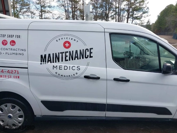 2022 Ford Transit Connect Van XL with VIN NM0LS7S28N1522257, listed as a IAAI auction lot 41739115 with 53,998 mi miles. Bid and sale history available at carsss.com. Image 13.