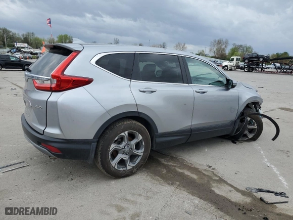 2017 Honda CR-V EX-L with VIN 5J6RW2H87HL071065, listed as a Copart auction lot 51615885 with 56,117 mi miles and Salvage Title. Bid and sale history available at carsss.com. Image 3.