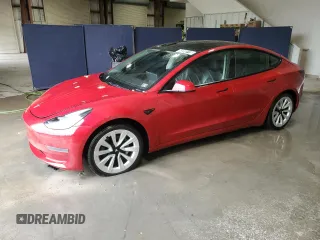 2022 Tesla Model 3 z VIN 5YJ3E1EA4NF290743, wystawiony jako Copart lot #60200715 z przebiegiem 108 858 mil mil oraz Szkoda całkowita • Salvage title. Historia ofert i sprzedaży dostępna na DreamBid. Obrazek 1.