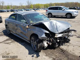 2018 Audi A3 Sedan Premium Plus with VIN WAUJ8GFF4J1041600, listed as a Copart auction lot 49594543 with 0 mi miles. Bid and sale history available at carsss.com. Image 4.