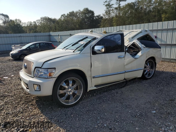 2006 Infiniti QX56 z VIN 5N3AA08A76N810044, wystawiony jako Copart lot #74182384 z przebiegiem Nie podano mil oraz Szkoda całkowita • Salvage title. Historia ofert i sprzedaży dostępna na DreamBid. Obrazek 1.