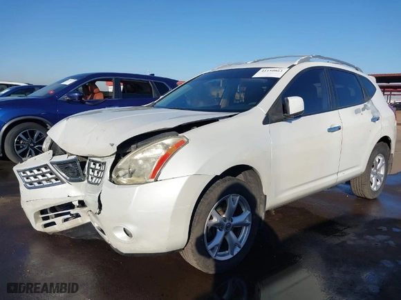 2010 Nissan Rogue S with VIN JN8AS5MT7AW502555, listed as a IAAI auction lot 41150861 with 128,279 mi miles. Bid and sale history available at carsss.com. Image 2.