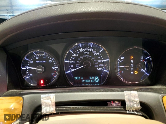 2012 Lincoln MKS with VIN 1LNHL9DR1CG806704, listed as a Copart auction lot 87666765 with 111,933 mi miles and Salvage Title. Bid and sale history available at carsss.com. Image 9.