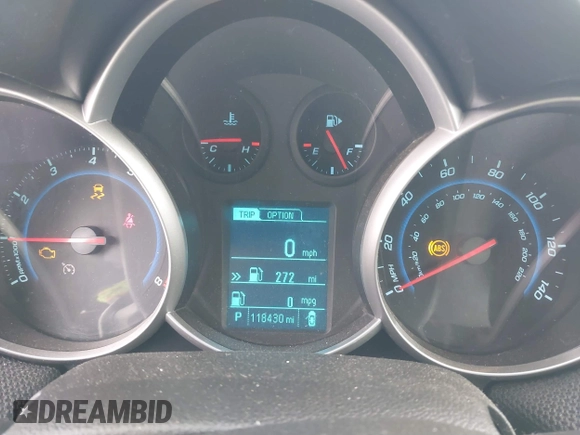 2014 Chevrolet Cruze 1LT with VIN 1G1PC5SB6E7362603, listed as a IAAI auction lot 41116280 with 118,430 mi miles and . Bid and sale history available at DreamBid. Image 7.