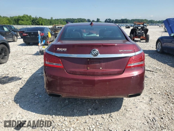 2016 Buick LaCrosse Leather with VIN 1G4GB5G3XGF225695, listed as a Copart auction lot 64237805 with Not provided miles and Clean title. Bid and sale history available at DreamBid. Image 6.