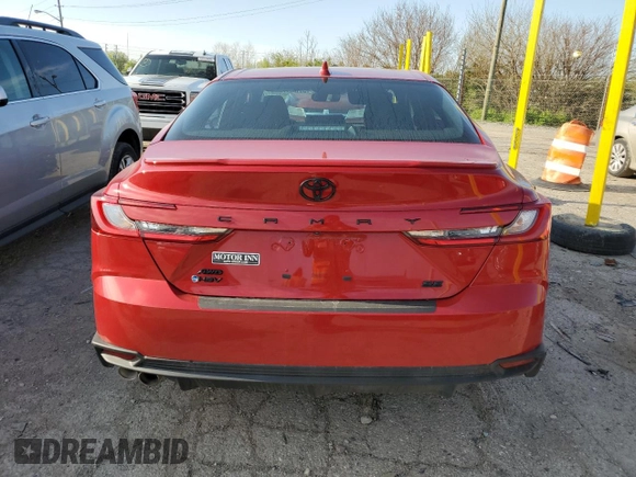 2025 Toyota Camry LE с VIN 4T1DBADK3SU015225, выставлен на аукционе Copart как лот 54146775 с пробегом 5 478 миль миль и Списание • Salvage title. История ставок и продаж доступна на DreamBid. Изображение 6.