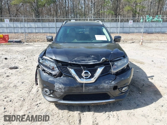 2016 Nissan Rogue SV with VIN KNMAT2MV8GP695049, listed as a IAAI auction lot 41826587 with 220,507 mi miles. Bid and sale history available at carsss.com. Image 12.