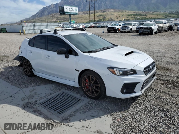 2020 Subaru WRX Premium with VIN JF1VA1B61L9810950, listed as a Copart auction lot 56603645 with 48,350 mi miles and Salvage title. Bid and sale history available at DreamBid. Image 4.