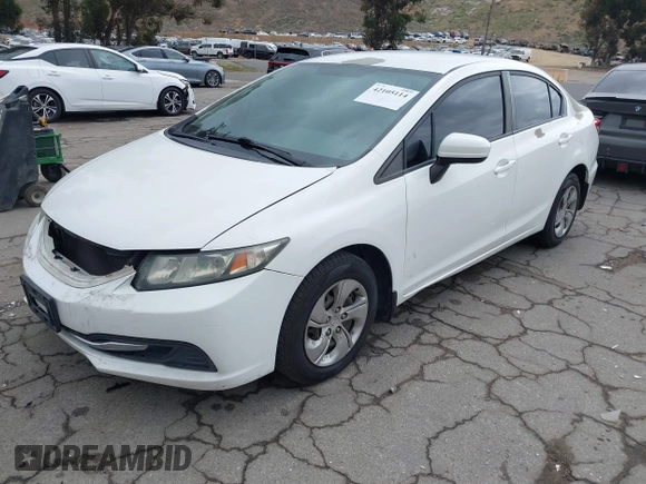 2014 Honda Civic Sedan LX with VIN 2HGFB2F50EH557224, listed as a IAAI auction lot 42105114 with 175,815 mi miles. Bid and sale history available at carsss.com. Image 19.