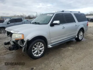 2015 Ford Expedition Max Limited with VIN 1FMJK1KT9FEF00323, listed as a Copart auction lot 87067914 with 110,385 mi miles and Salvage Title. Bid and sale history available at carsss.com. Image 1.
