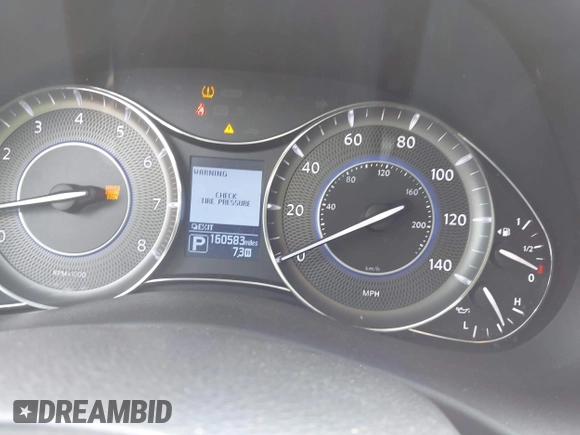2014 Infiniti QX80 with VIN JN8AZ2NF0E9552320, listed as a IAAI auction lot 42339352 with 160,583 mi miles and . Bid and sale history available at DreamBid. Image 7.