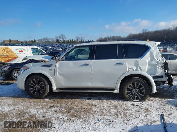 2019 Nissan Armada Platinum with VIN JN8AY2NE9K9759942, listed as a IAAI auction lot 41348179 with 114,902 mi miles. Bid and sale history available at carsss.com. Image 15.