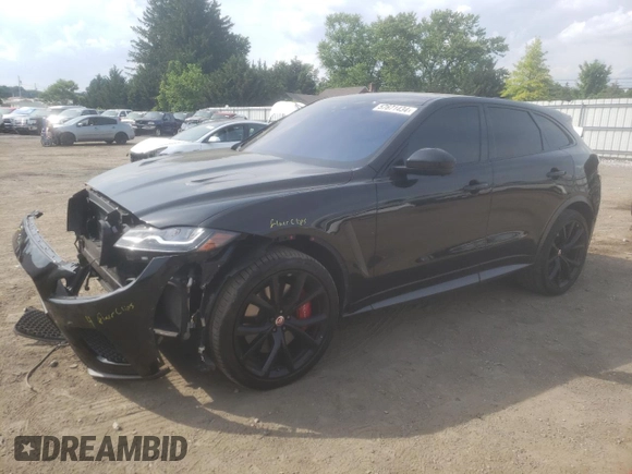 2020 Jaguar F-Pace SVR with VIN SADCZ2EE5LA647869, listed as a Copart auction lot 57671434 with 51,778 mi miles and Salvage Title. Bid and sale history available at DreamBid. Image 1.