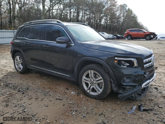 2020 Mercedes-Benz GLB with VIN W1N4M4GB3LW057906, listed as a Copart auction lot 47321045 with 48,031 mi miles and Salvage Title. Bid and sale history available at carsss.com. Image 4.