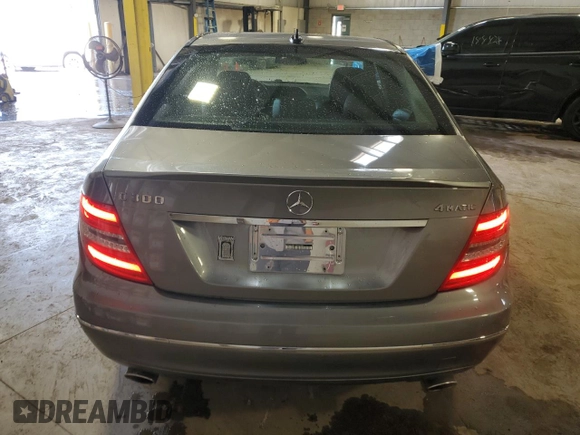 2012 Mercedes-Benz C 300 Sport with VIN WDDGF8BB1CA647084, listed as a Copart auction lot 53452325 with 95,059 mi miles and Salvage Title. Bid and sale history available at DreamBid. Image 6.