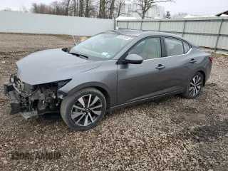 2021 Nissan Sentra SV with VIN 3N1AB8CV7MY242741, listed as a Copart auction lot 52522655 with 35,634 mi miles and Non repairable. Bid and sale history available at DreamBid. Image 1.