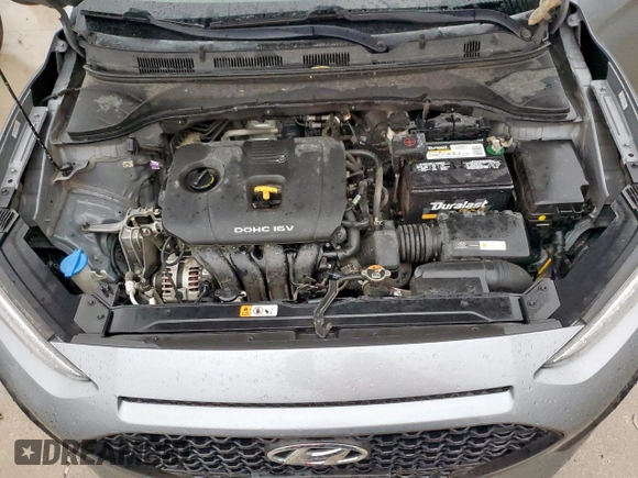 2021 Hyundai Kona SE z VIN KM8K1CAA1MU691161, wystawiony jako Copart lot #54169615 z przebiegiem 94 302 mil mil oraz Szkoda całkowita • Salvage title. Historia ofert i sprzedaży dostępna na DreamBid. Obrazek 12.
