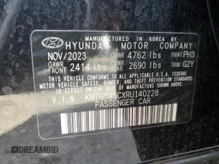 2024 Genesis G70 2.5T with VIN KMTG34SCXRU140228, listed as a Copart auction lot 78887434 with 14,935 mi miles and Clean Title. Bid and sale history available at carsss.com. Image 15.