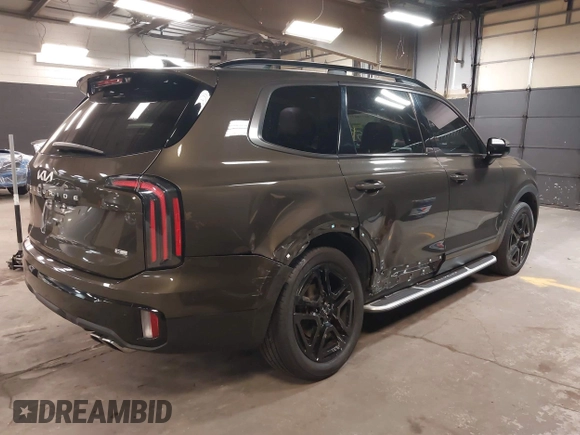 2024 Kia Telluride SX Prestige X-Line with VIN 5XYP5DGC0RG421909, listed as a IAAI auction lot 42298822 with 26,073 mi miles and . Bid and sale history available at DreamBid. Image 4.