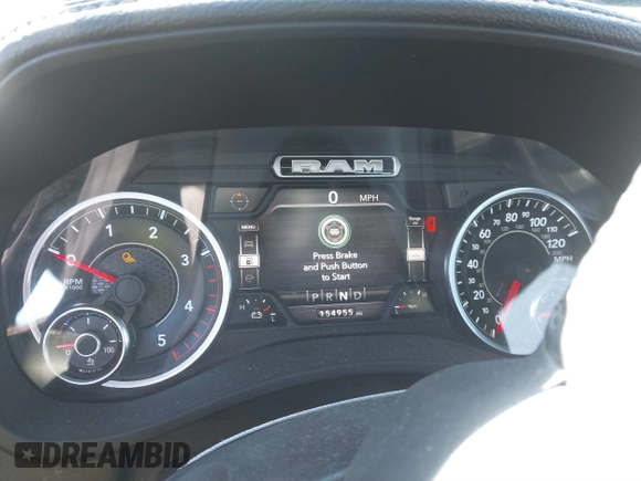 2019 Ram 2500 Laramie with VIN 3C6UR5NL8KG652913, listed as a IAAI auction lot 41611071 with 154,955 mi miles. Bid and sale history available at carsss.com. Image 7.