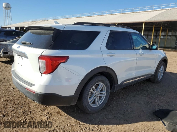 2023 Ford Explorer XLT with VIN 1FMSK7DH4PGC23778, listed as a Copart auction lot 44665345 with 79,783 mi miles and Salvage title. Bid and sale history available at DreamBid. Image 3.