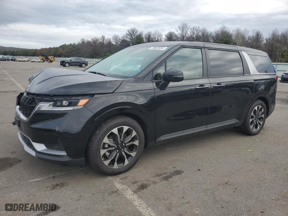 2024 Kia Carnival EX with VIN KNDNC5H35R6448091, listed as a Copart auction lot 73502454 with 111 mi miles and Salvage Title. Bid and sale history available at carsss.com. Image 1.