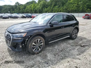 2021 Audi Q5 Premium Plus with VIN WA1BAAFY9M2127620, listed as a Copart auction lot 59913385 with 116,323 mi miles and Salvage title. Bid and sale history available at DreamBid. Image 1.