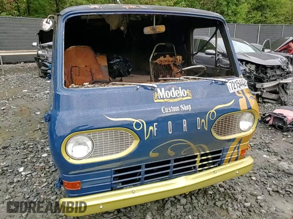 1966 Ford Econoline Cargo with VIN E14FH818088, listed as a Copart auction lot 72154424 with Not Provided miles and Salvage Title. Bid and sale history available at DreamBid. Image 11.