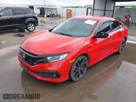 2021 Honda Civic Sport with VIN 2HGFC2F80MH502407, listed as a IAAI auction lot 41949825 with 65,661 mi miles and . Bid and sale history available at DreamBid. Image 18.