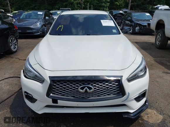 2021 Infiniti Q50 Pure with VIN JN1EV7AR7MM752535, listed as a IAAI auction lot 42683119 with 45,121 mi miles and . Bid and sale history available at DreamBid. Image 12.