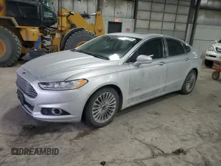 2014 Ford Fusion Titanium Hybrid with VIN 3FA6P0RU2ER255726, listed as a Copart auction lot 47821575 with 163,912 mi miles and Salvage title. Bid and sale history available at DreamBid. Image 1.