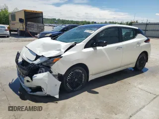 2023 Nissan LEAF SV Plus z VIN 1N4CZ1CV4PC554883, wystawiony jako Copart lot #56126385 z przebiegiem 28 264 mil mil oraz Szkoda całkowita • Salvage title. Historia ofert i sprzedaży dostępna na DreamBid. Obrazek 1.