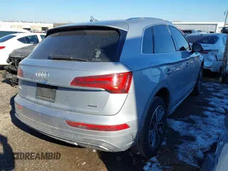 2021 Audi Q5 Premium Plus with VIN WA1BAAFY0M2013652, listed as a IAAI auction lot 41339877 with 99,523 mi miles. Bid and sale history available at carsss.com. Image 4.