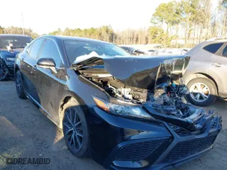 2023 Toyota Camry SE with VIN 4T1G11AK4PU144859, listed as a IAAI auction lot 41373551 with 50,597 mi miles. Bid and sale history available at carsss.com. Image 1.
