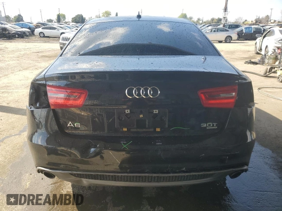 2013 Audi A6 3.0T Prestige with VIN WAUHGAFC6DN054057, listed as a Copart auction lot 44455985 with 121,395 mi miles and Salvage Title. Bid and sale history available at carsss.com. Image 6.