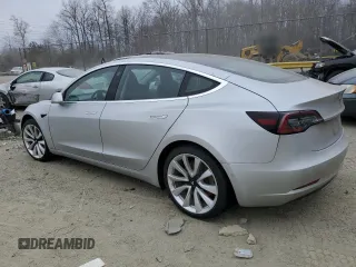 2018 Tesla Model 3 Long Range Battery with VIN 5YJ3E1EA8JF060682, listed as a Copart auction lot 47072985 with Not Provided miles and Salvage Title. Bid and sale history available at DreamBid. Image 2.