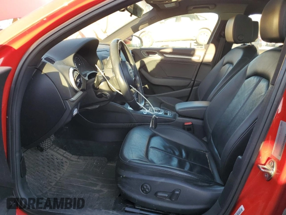 2017 Audi A3 Sedan Premium with VIN WAUB8GFF0H1025943, listed as a Copart auction lot 77510593 with 66,485 mi miles. Bid and sale history available at carsss.com. Image 7.