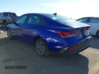 2024 Hyundai Elantra SEL with VIN KMHLM4DG7RU751436, listed as a IAAI auction lot 41882763 with 11,447 mi miles and . Bid and sale history available at DreamBid. Image 3.