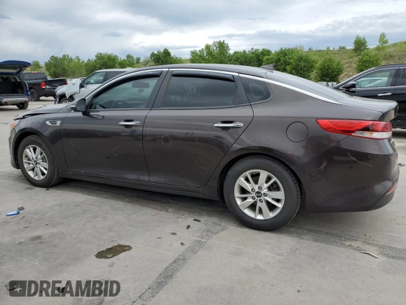 2018 Kia Optima LX with VIN KNAGT4L32J5238470, listed as a Copart auction lot 59335025 with 134,232 mi miles and Salvage title. Bid and sale history available at DreamBid. Image 2.