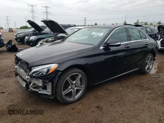 2015 Mercedes-Benz C 300 Luxury with VIN 55SWF4KB9FU058390, listed as a Copart auction lot 61860525 with 34,559 mi miles and Salvage title. Bid and sale history available at DreamBid. Image 1.