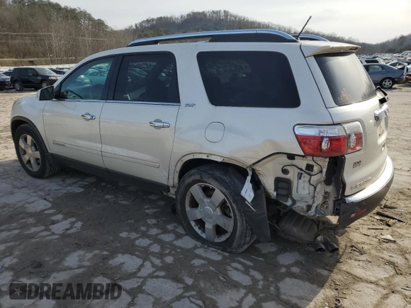 2007 GMC Acadia SLT with VIN 1GKEV337X7J174037, listed as a Copart auction lot 83875694 with 70,495 mi miles and Salvage Title. Bid and sale history available at carsss.com. Image 2.
