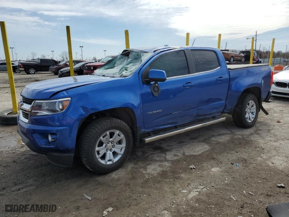 2019 Chevrolet Colorado 4WD LT with VIN 1GCGTCENXK1336277, listed as a Copart auction lot 49503385 with 19,025 mi miles and Salvage Title. Bid and sale history available at carsss.com. Image 1.