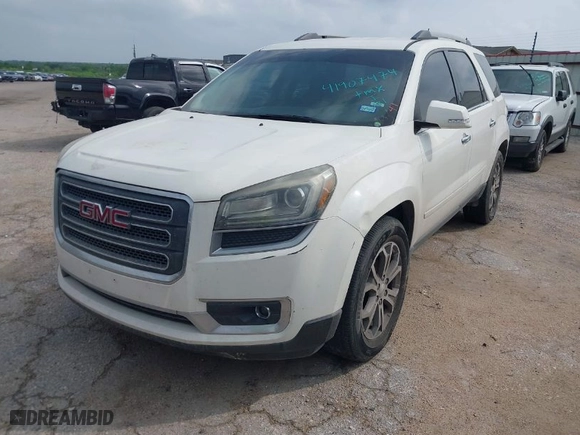 2014 GMC Acadia SLT with VIN 1GKKRRKD1EJ114954, listed as a IAAI auction lot 41907474 with 165,778 mi miles. Bid and sale history available at carsss.com. Image 2.
