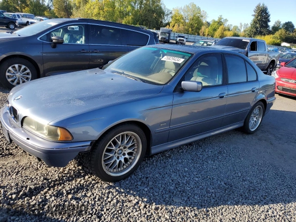 2002 BMW 5 Series 530iA with VIN WBADT63472CH93812, listed as a Copart auction lot 75829434 with 259,317 mi miles and Salvage Title. Bid and sale history available at carsss.com. Image 1.