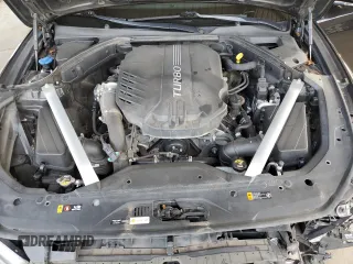 2019 Genesis G70 Advanced with VIN KMTG34LE9KU020958, listed as a Copart auction lot 78902674 with 104,144 mi miles and Salvage Title. Bid and sale history available at DreamBid. Image 12.