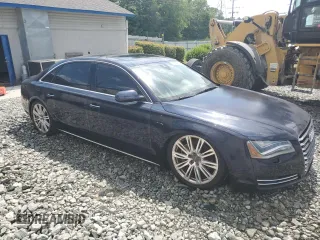2013 Audi A8 L 3.0L with VIN WAURGAFD0DN003358, listed as a Copart auction lot 55416175 with 114,973 mi miles and Salvage Title. Bid and sale history available at carsss.com. Image 4.