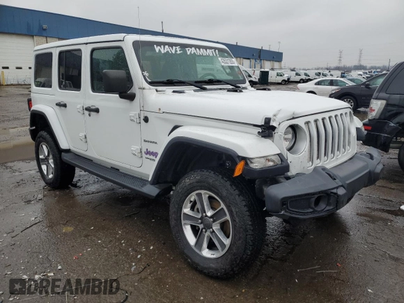 2020 Jeep Wrangler Unlimited Sahara Altitude with VIN 1C4HJXEG2LW188438, listed as a Copart auction lot 43531355 with 53,497 mi miles and Clean title. Bid and sale history available at DreamBid. Image 4.