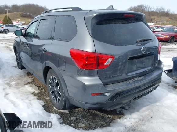 2019 Nissan Pathfinder S z VIN 5N1DR2MM0KC629304, wystawiony jako IAAI lot #41342768 z przebiegiem 48 529 mil mil oraz . Historia ofert i sprzedaży dostępna na DreamBid. Obrazek 3.